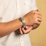 PADI KAPAS DELAPAN Chain Large Bracelet (048 BSKS-L)